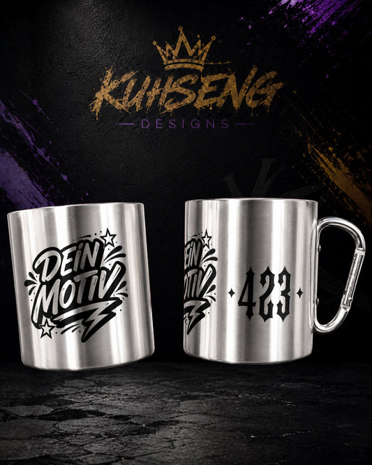 Edelstahl Becher 0,3 Personalisiert