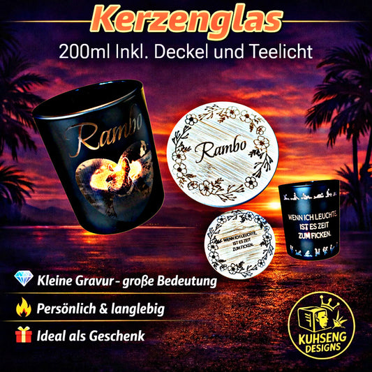 Kerzenglas Personalisiert