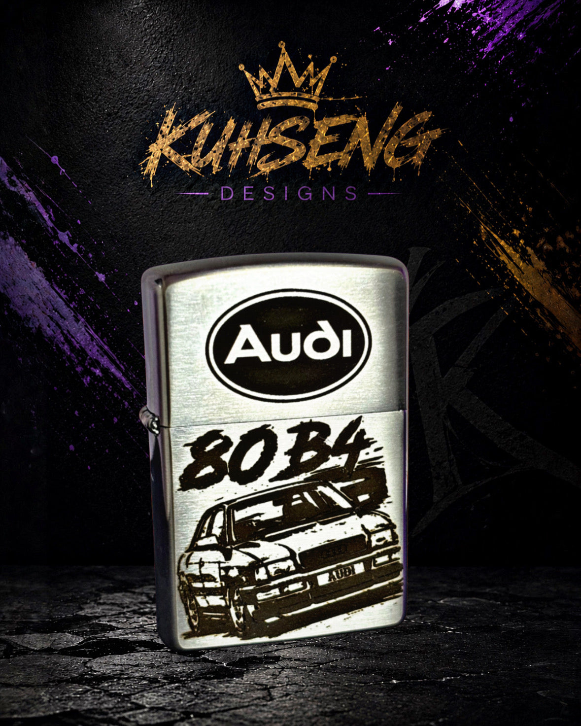 Zippo Starter Set ( Mit Wunschmotiv ) Personalisiert