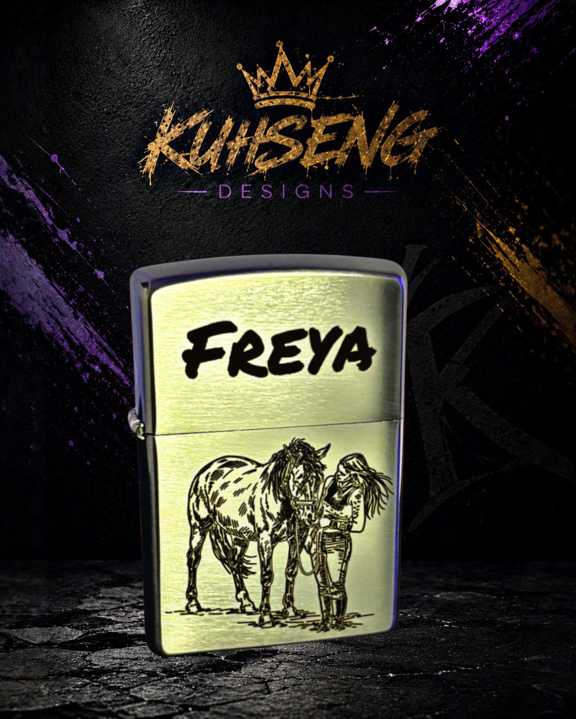 Zippo Starter Set ( Mit Wunschmotiv ) Personalisiert