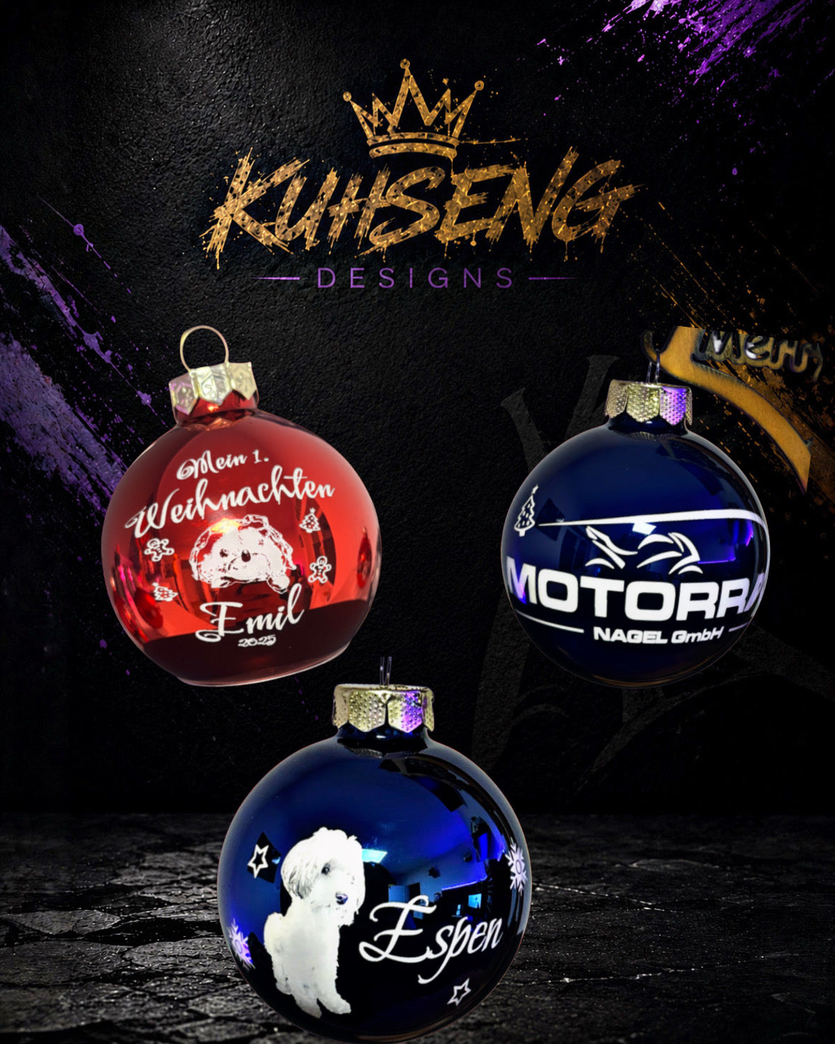 Weihnachtskugel Personalisiert