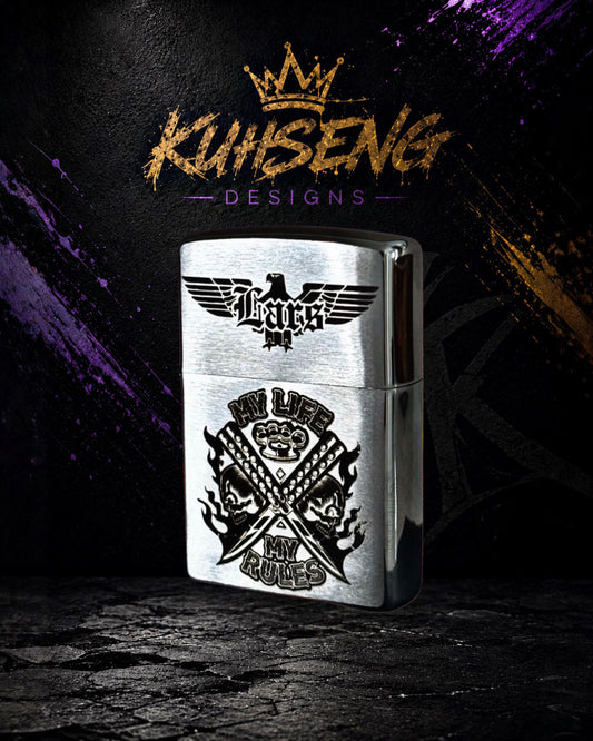 Zippo Starter Set ( Mit Wunschmotiv ) Personalisiert
