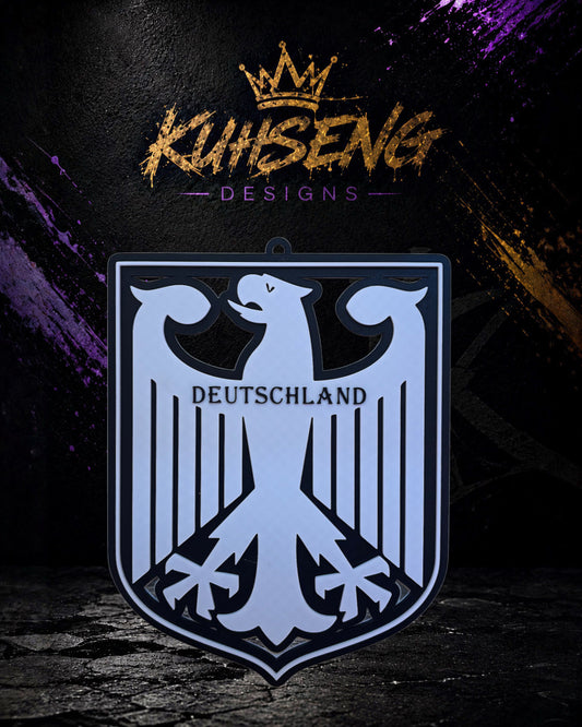 Deutschland Wappen 3D Wanddeko Bild